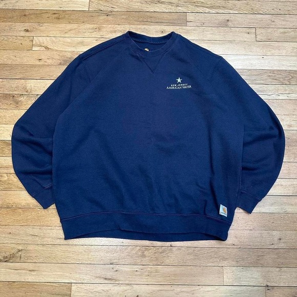 Carhartt Other - Carhartt Navy Crewneck Sweatshirt Size XL